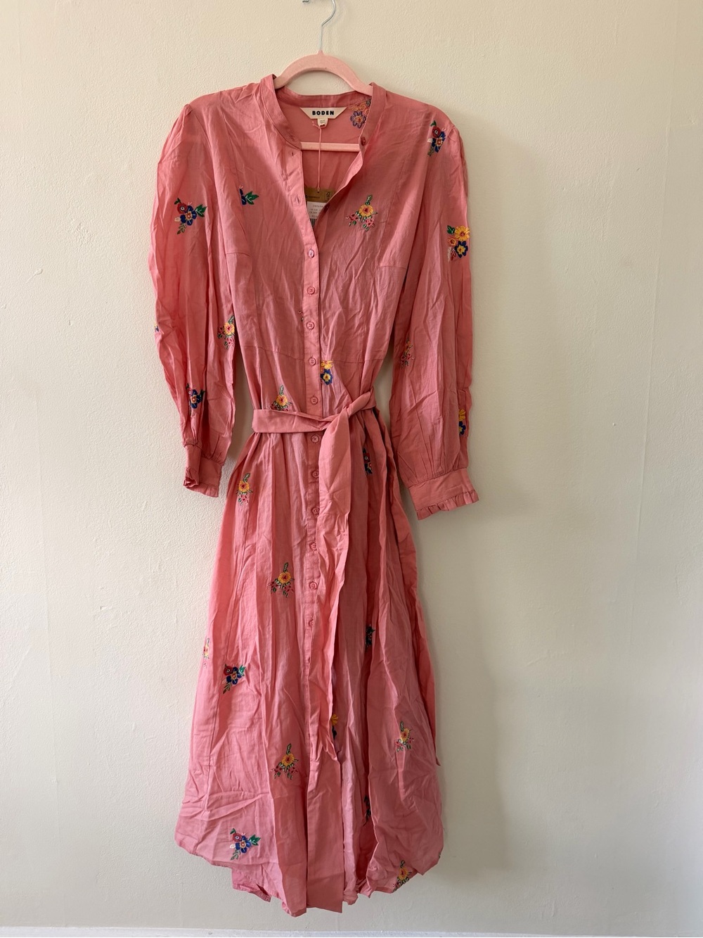 Boden Embroidered Shirt Dress - Picture 4 of 8